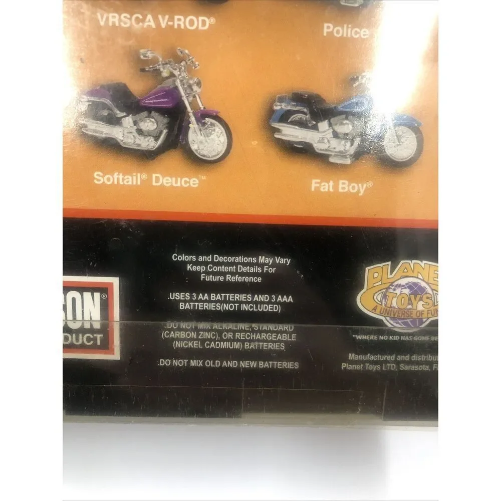 2003 Planet Toys Harley Davidson Radio Control Softail Deuce 27 MHz. Vtg. Read